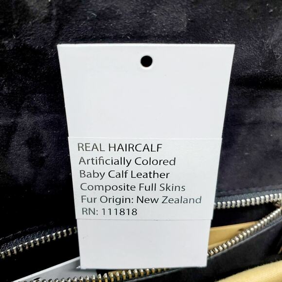 Michael Kors Bancroft Calf Hair Shoulder Bag - New - Picture 11 of 11